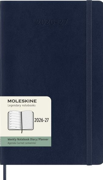 18M Weekly Notebook Large Sapphire Blue Softcover | Bookazine HK