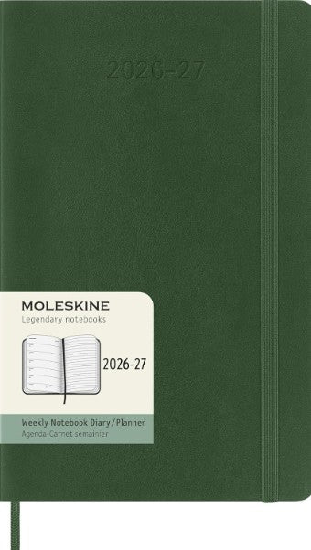 18M Weekly Notebook Large Myrtle Green Softcover | Bookazine HK