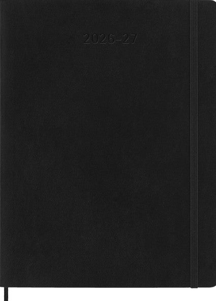 18M Weekly Notebook Xl Black Softcover | Bookazine HK