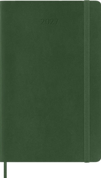 12M Weekly Notebook Large Myrtle Green Softcover