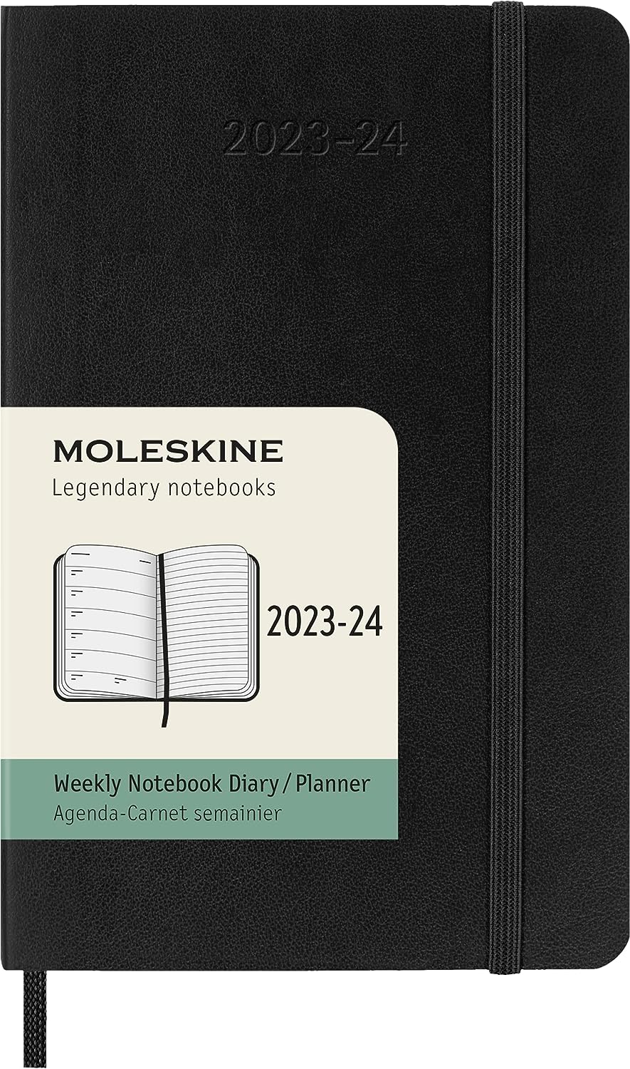 18M Weekly Notebook Large Black Soft| Bookazine HK