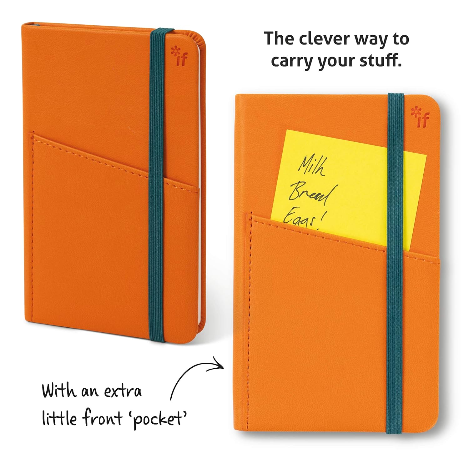 Bookaroo Pocket Notebook A6 Journal Orange