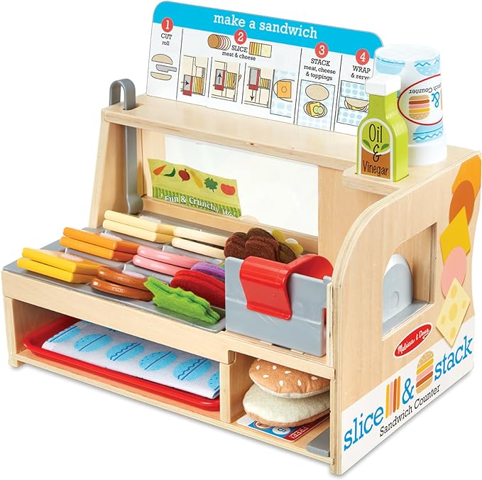 Wooden Slice And Stack Sandwich Counter | Bookazine HK