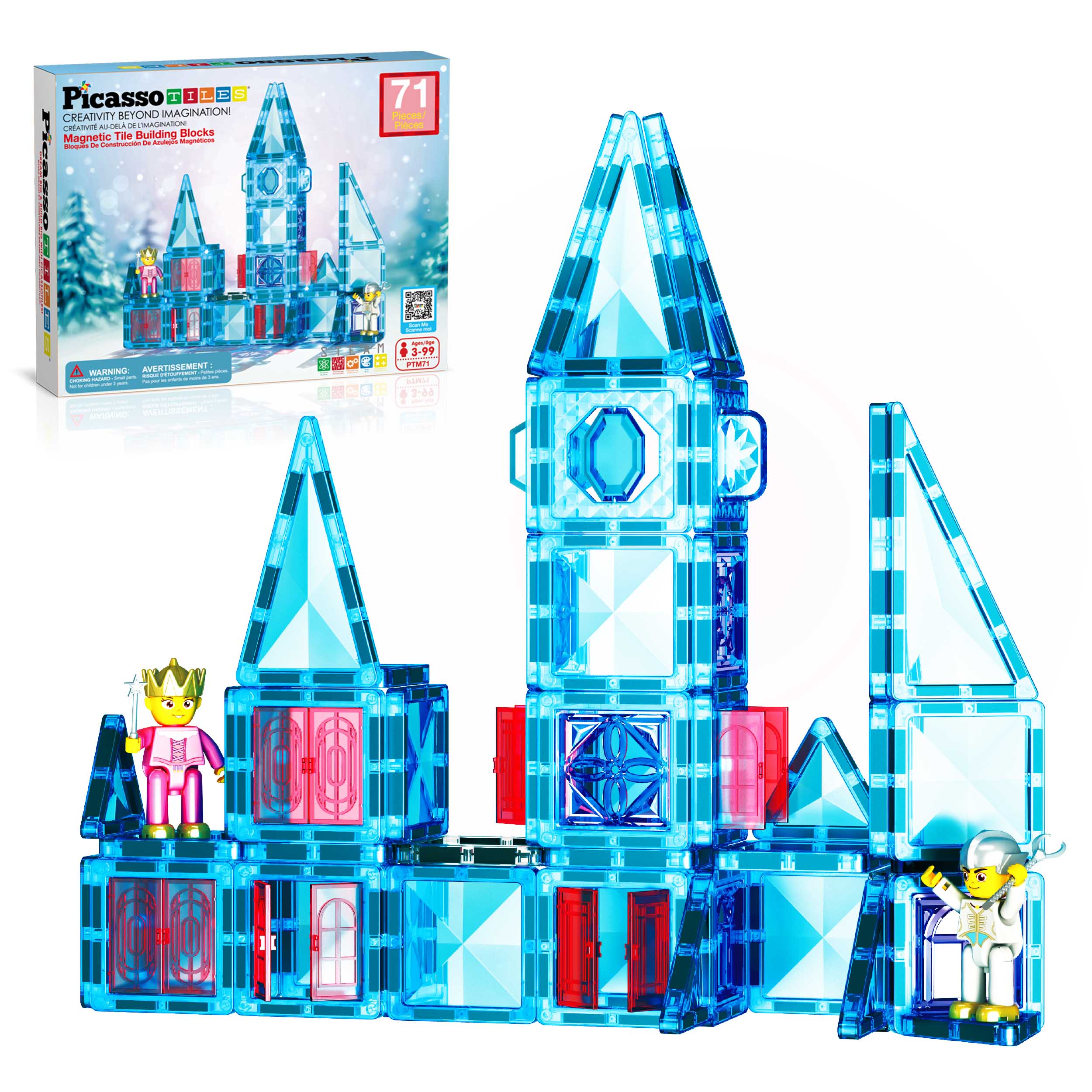 Travel Size Tiles Ice Winter Theme With 2 Characters (71Pcs.) | Bookazine HK