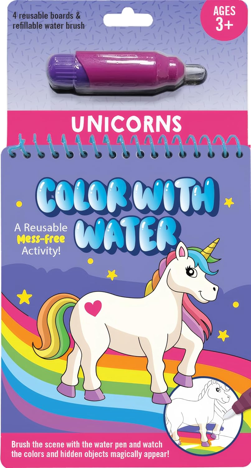 Color with Water - Unicorns (Includes Mess Free Water Pen)
