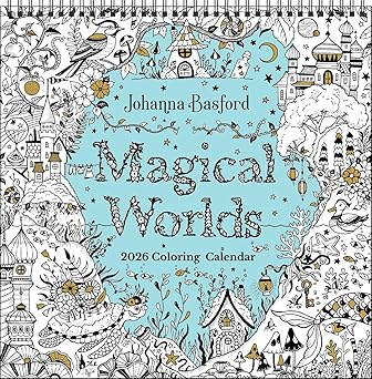 Magical Worlds Coloring Wall Calendar 2026 | Bookazine HK