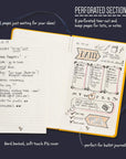 Bookaroo Notebook A5 Journal Gold