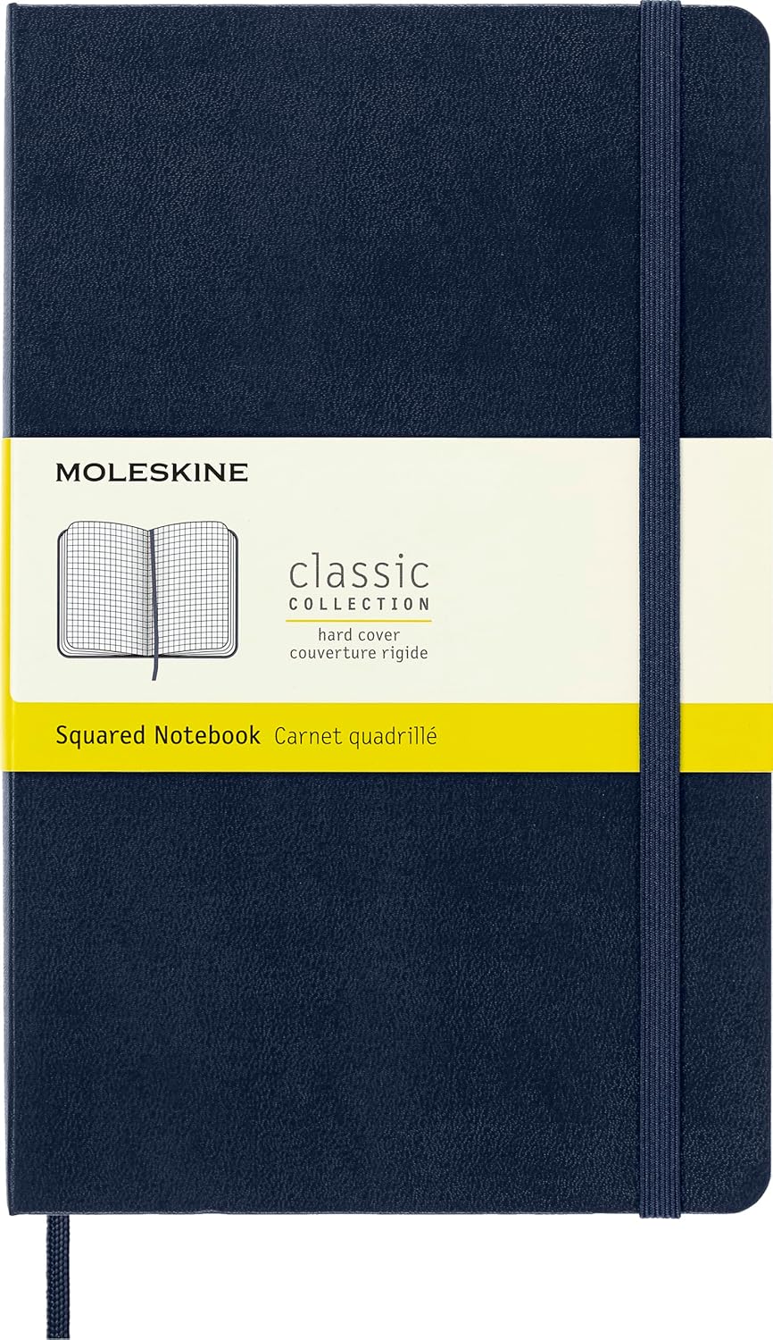 Large Squared Notebook Sapphire Blue Hardcover | Bookazine HK