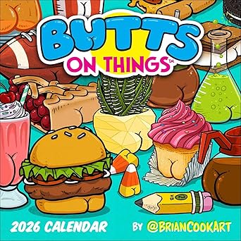 Butts On Things Wall Calendar 2026 | Bookazine HK