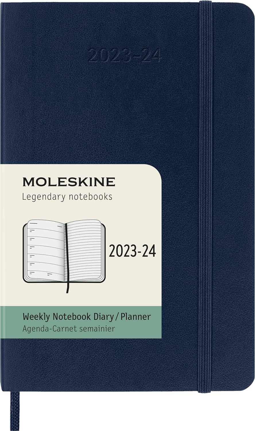 18M Weekly Notebook Planner Sapphire Blue Soft | Bookazine HK