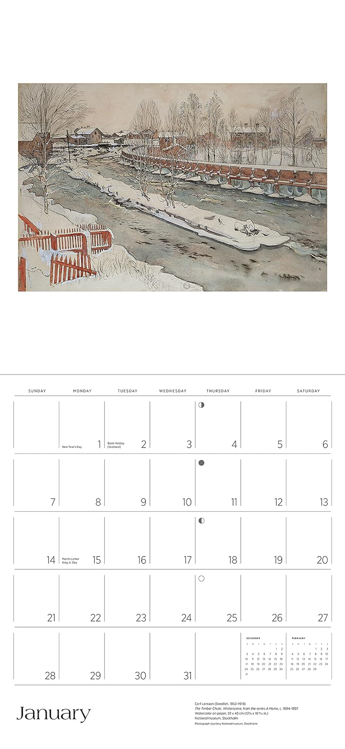 Carl Larsson 2024 Wall Calendar Bookazine HK
