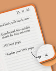 Bookaroo Pocket Notebook A6 Journal Orange