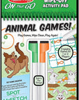 Wipe Off Activity Pad Animals