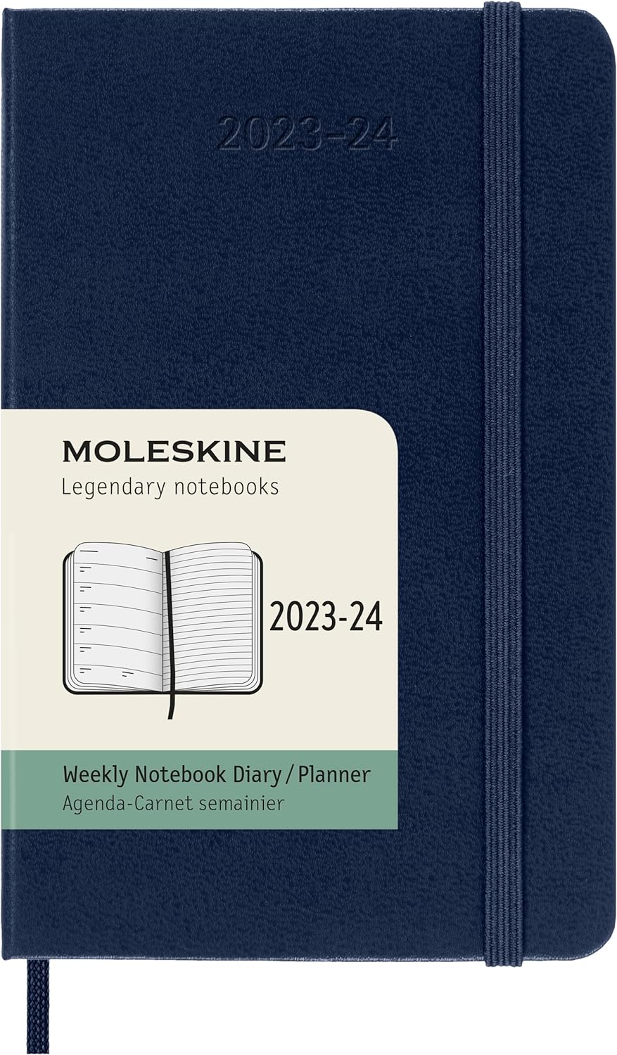 18M Weekly Notebook Sapphire Blue Softcover Large | Bookazine HK