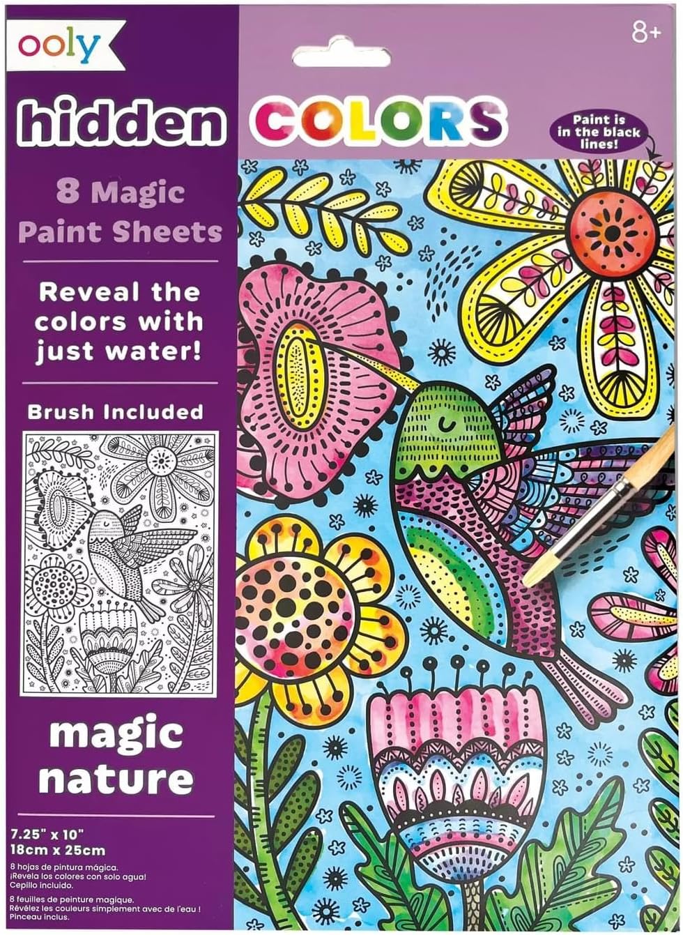 Hidden Colors Magic Paint Sheets - Magic Nature | Bookazine HK