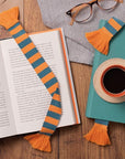 Book Scarf Bookmark Teal Orange | Bookazine HK