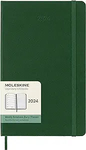 12 Month 2024 Weekly Planner, Hard Cover, Large, Myrtle Green | Bookazine HK
