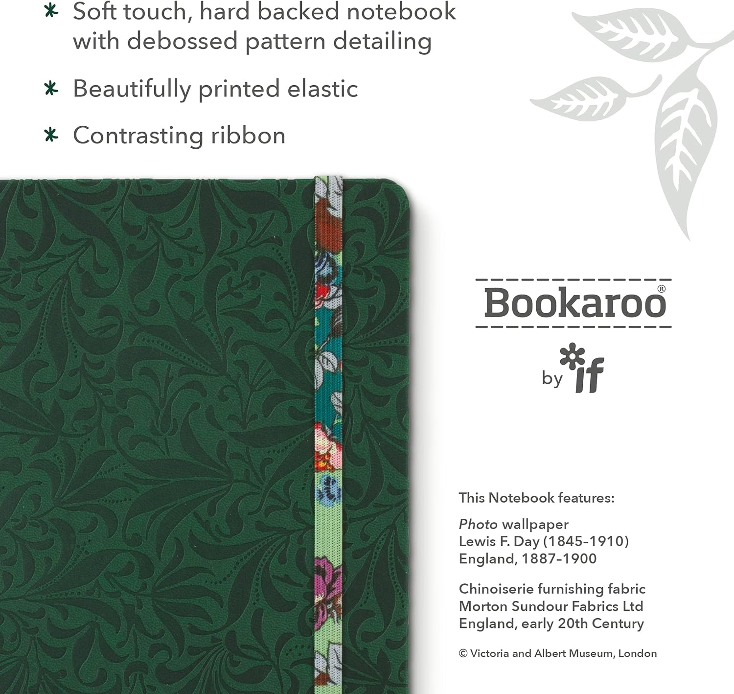 V&amp;A Bookaroo A5 Journal Sundour Pheasant