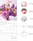 Garden Bouquets 2024 Mini Wall Calendar