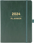 Apollo 2024 Business Planner - Green (8" x 10")