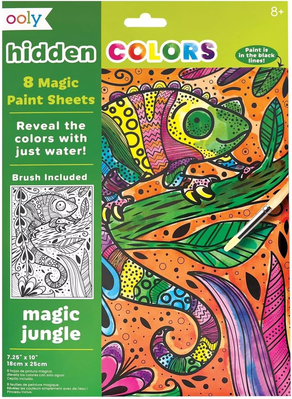 Hidden Colors Magic Paint Sheets - Magic Jungle | Bookazine HK