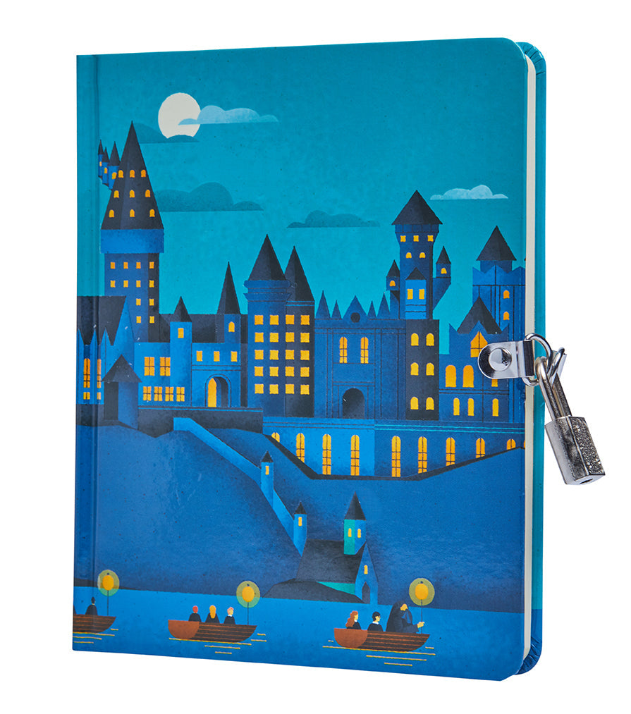Harry Potter Hogwarts Castle At Night Lock & Key Diary |  Bookazine HK