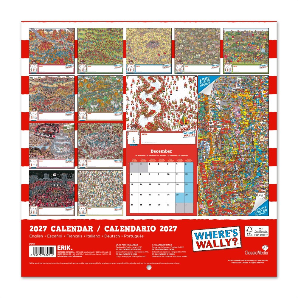Where's Wally? 2027 Wall Calendar