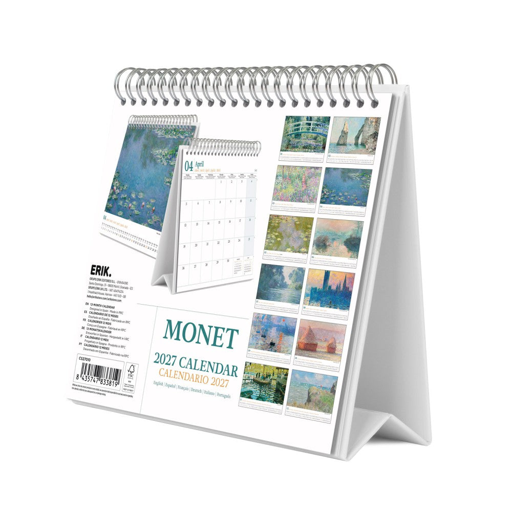 Monet 2027 Desk Calendar