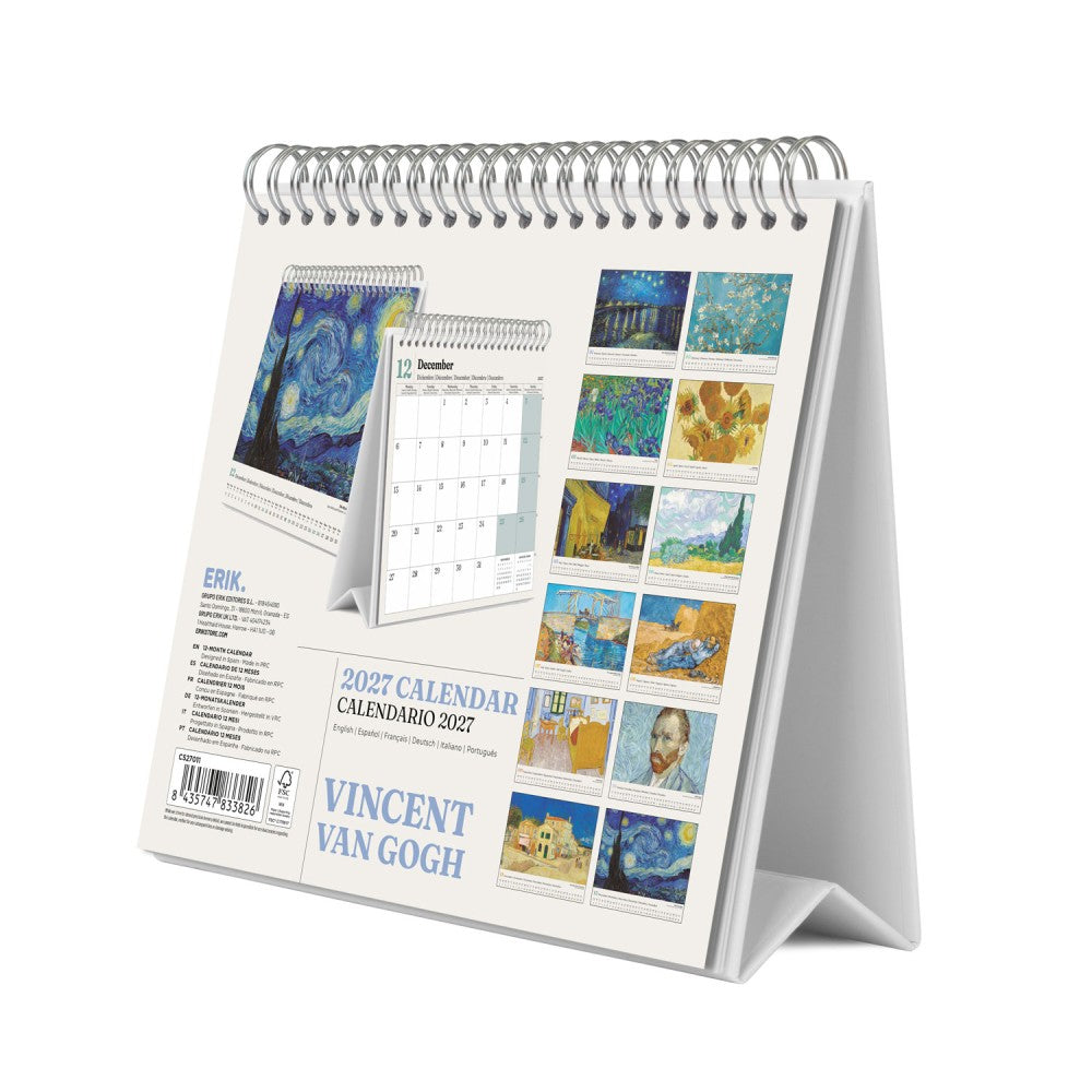 Van Gogh 2027 Desk Calendar