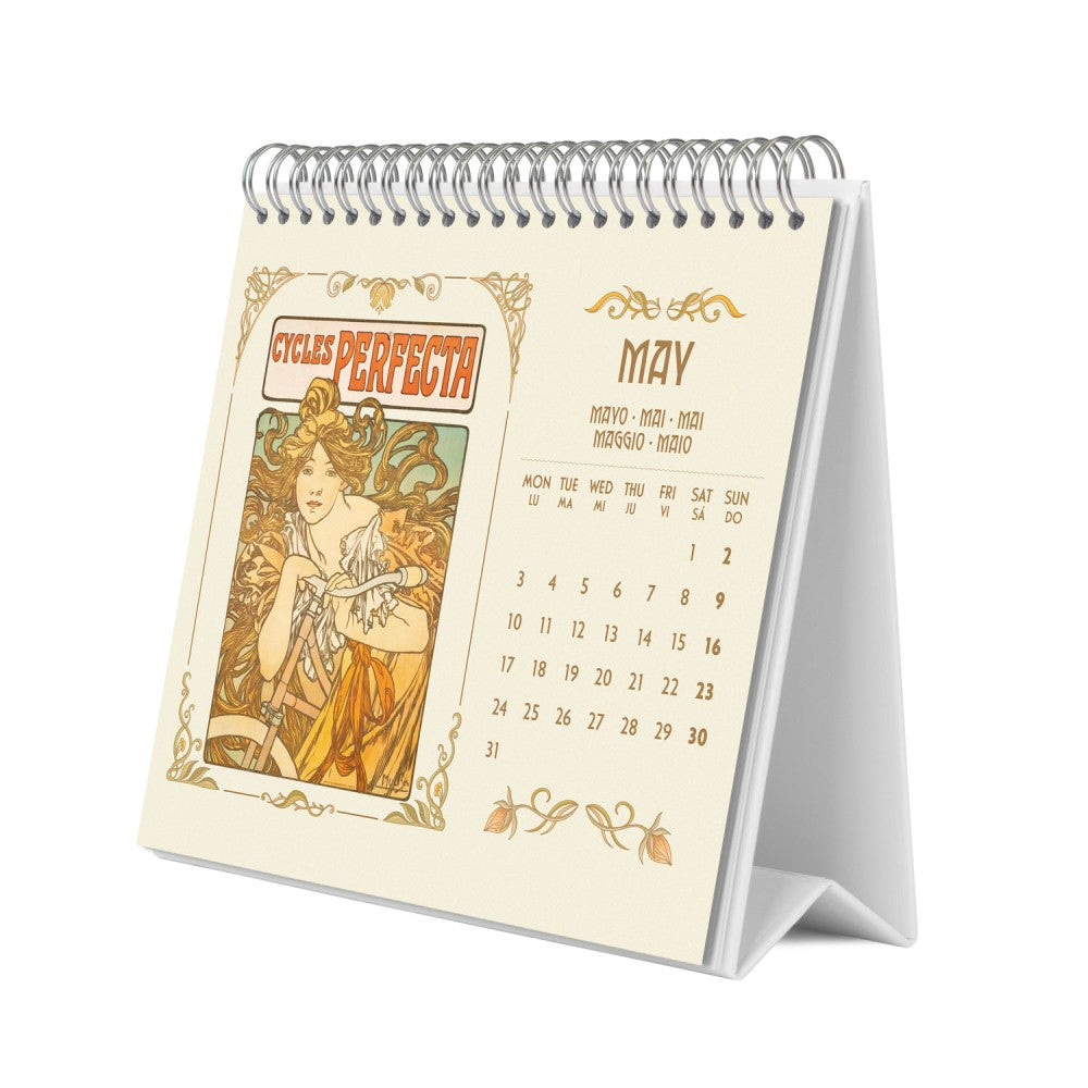 Art Nouveau 2027 Desk Calendar