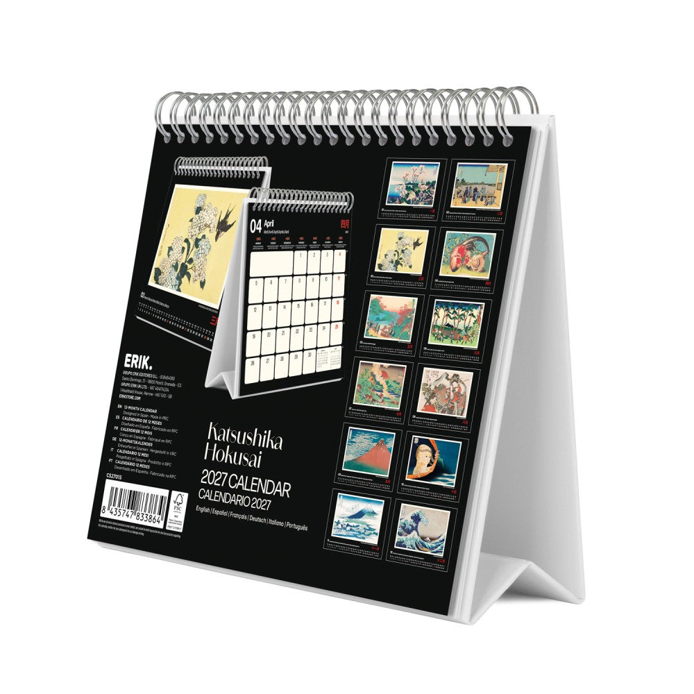 Hokusai 2027 Desk Calendar