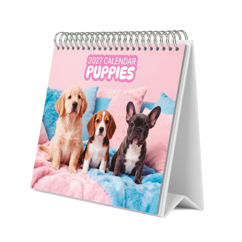Puppies 2027 Desk Calendar