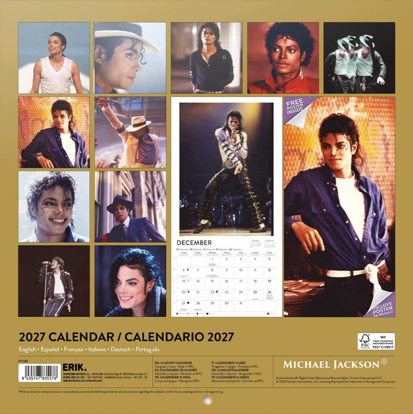 Michael Jackson 2027 Wall Calendar