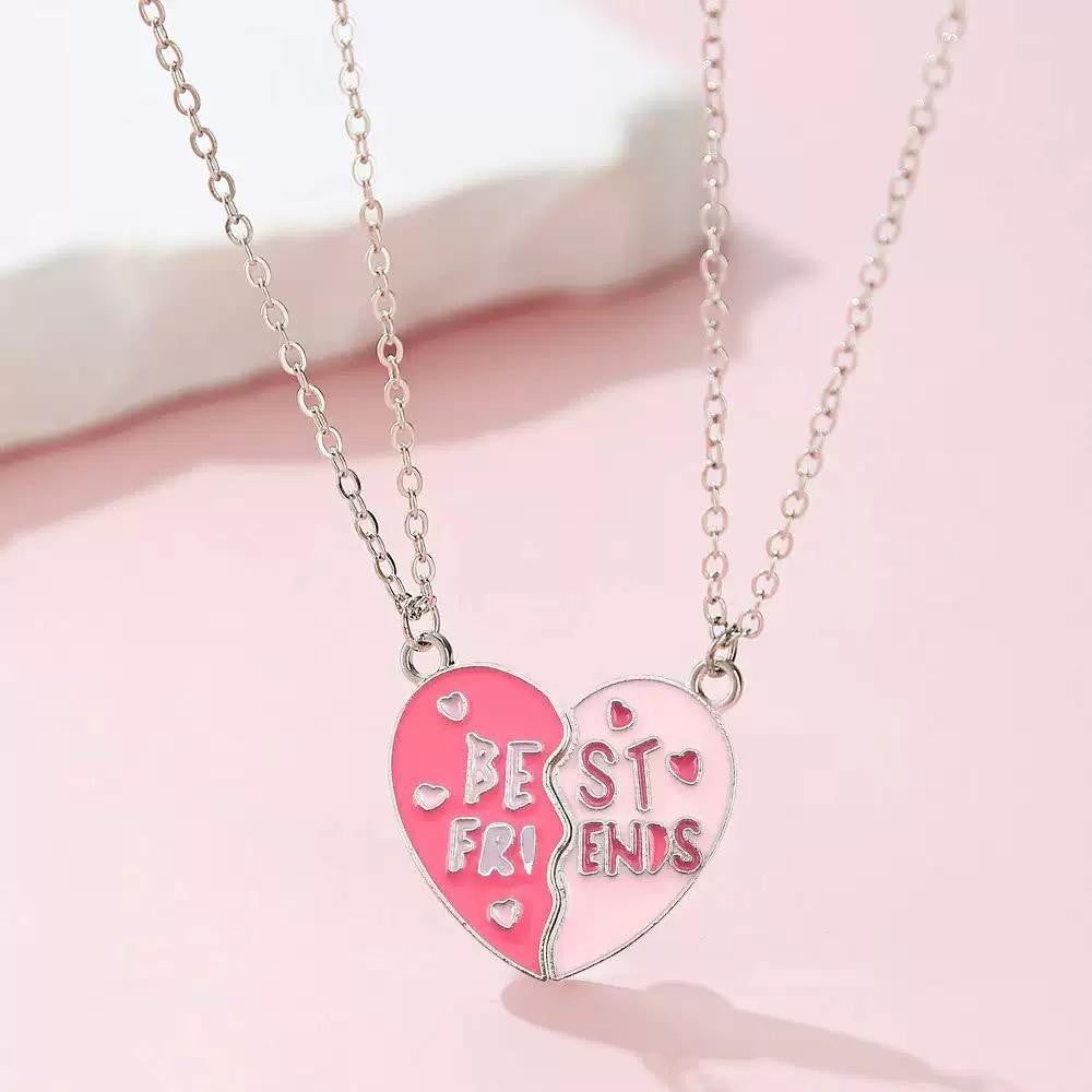 Pink Best Friends Necklace Set | Bookazine HK