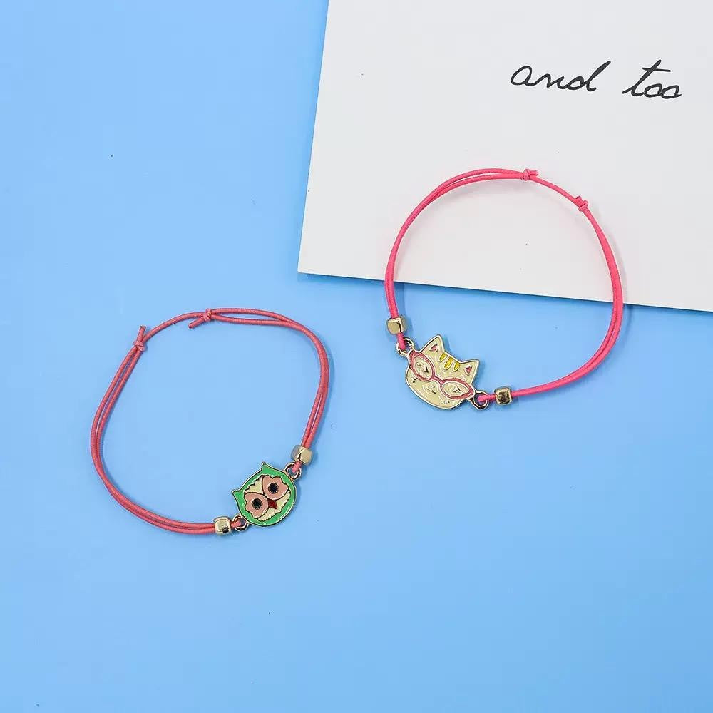 Cat And Owl String Bracelet Set | Bookazine HK