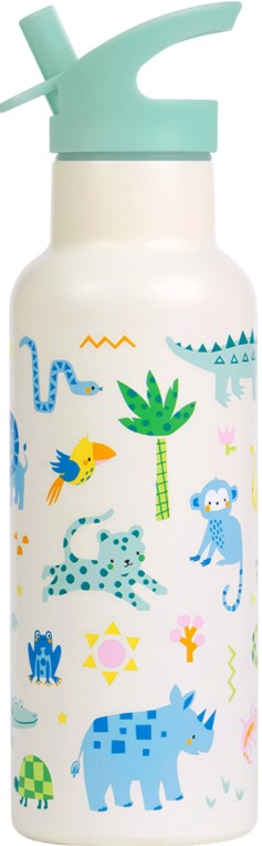 Xl Stainless Steel Drink Bottle: Jungle | Bookaizne HK