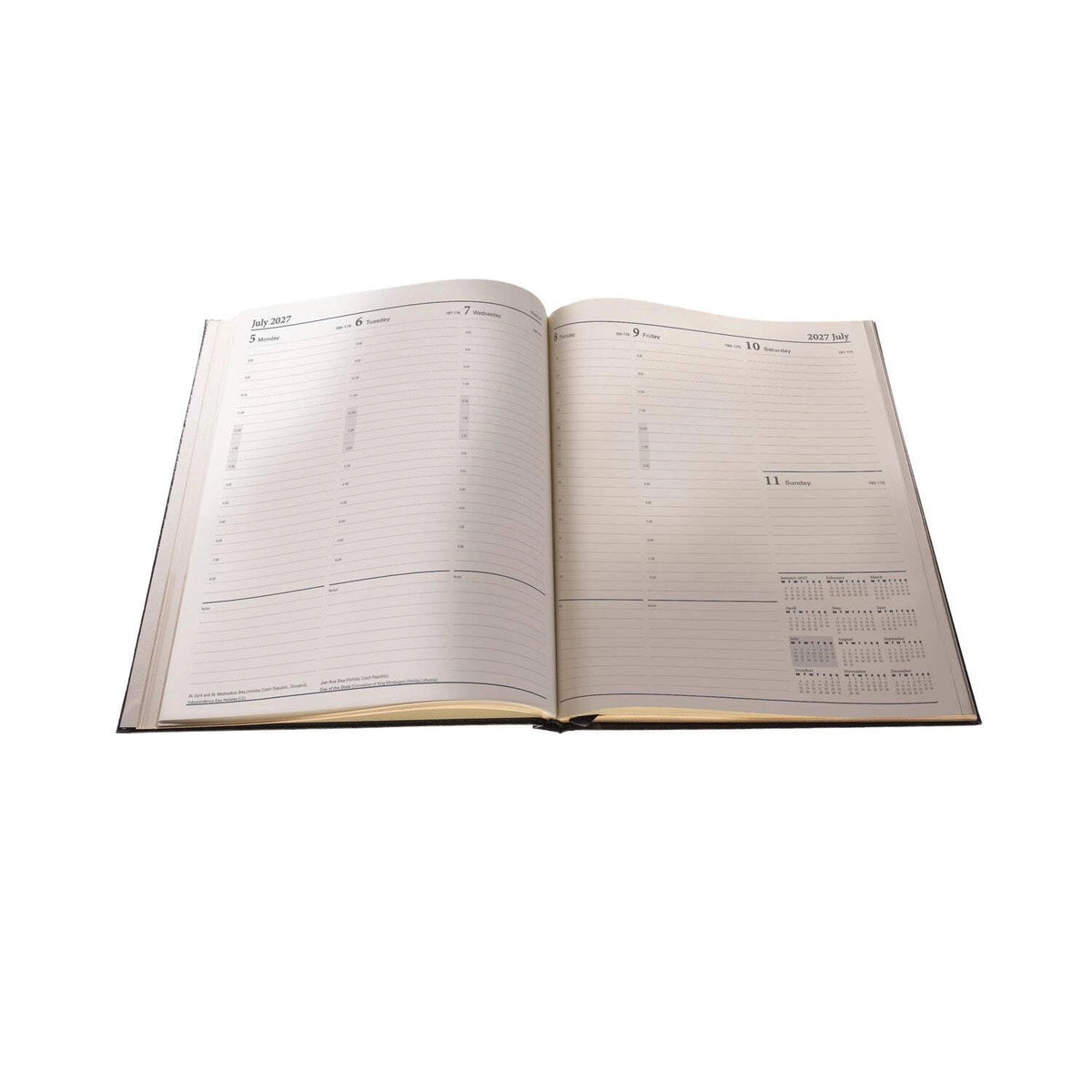 2027 Quarto Weekly Planner - Black