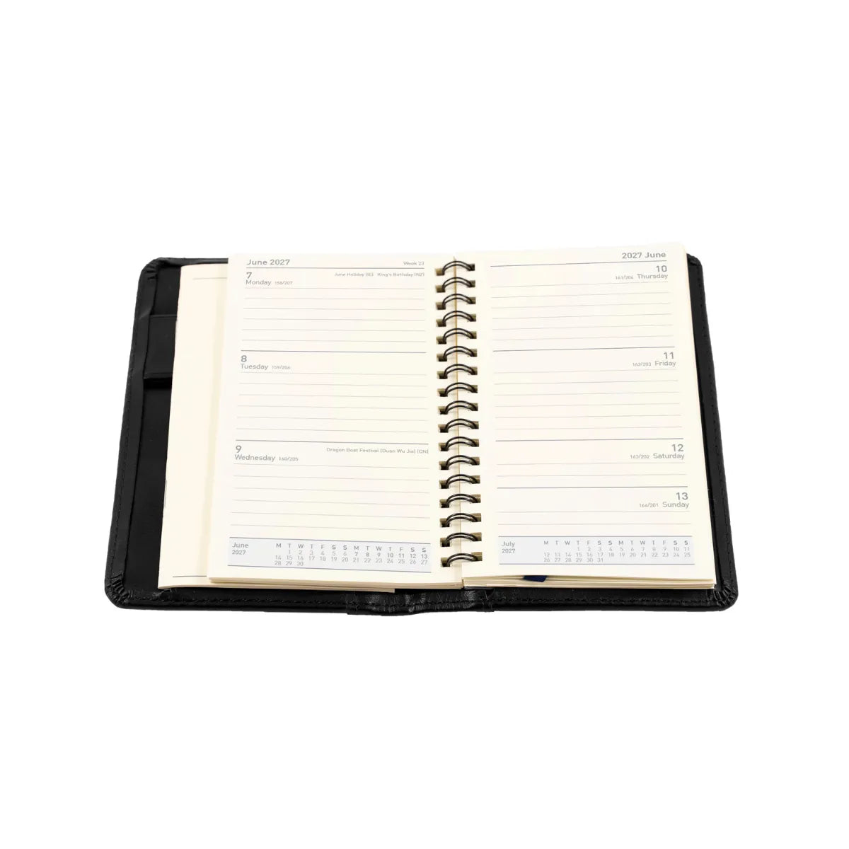 Elite Pocket Week-to-View Diary 2027 Black