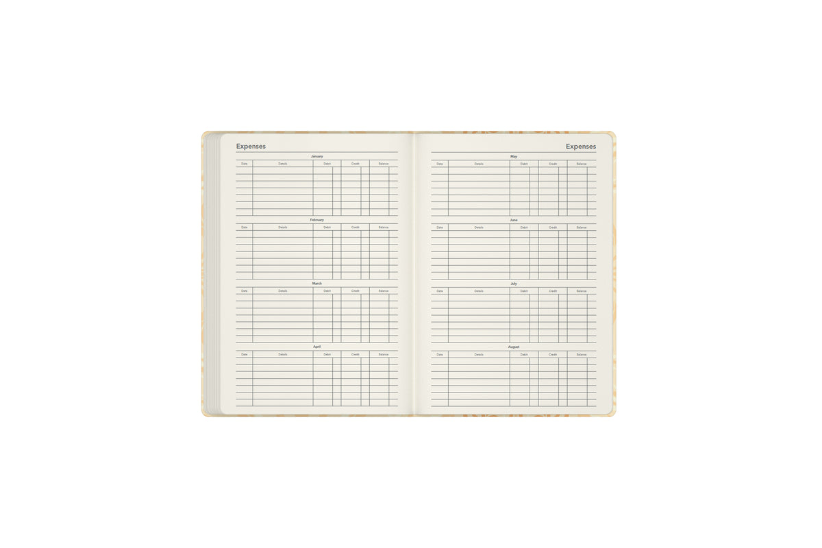 2027 Lavish Lux Diary - White