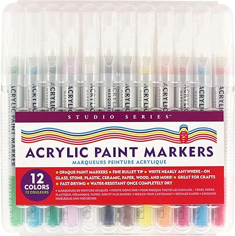Studio Series Acrylic Paint Markers 12 | Bookazine HK