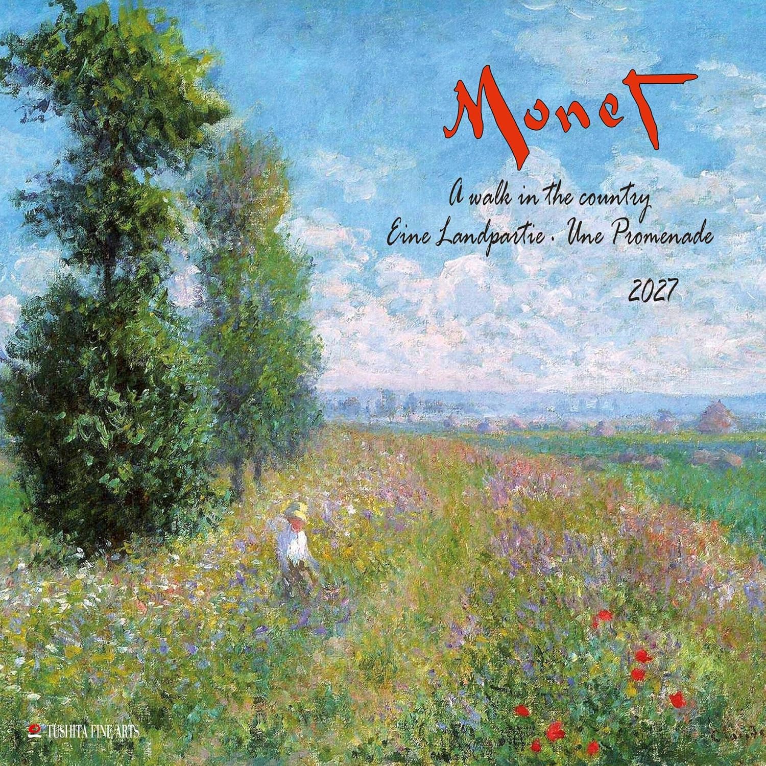 Claude Monet, A Walk In The Country Wall Calendar 2027