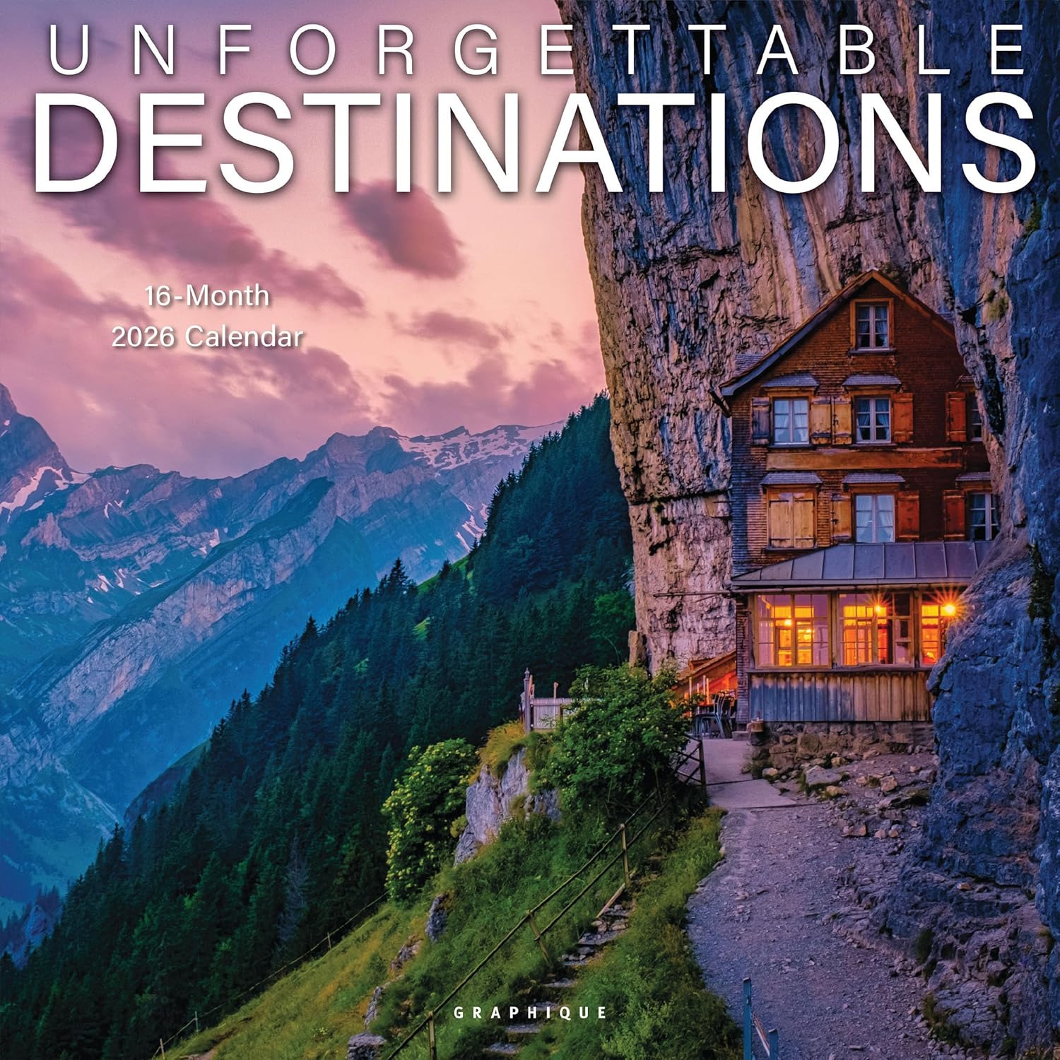 Unforgettable Destinations Wall Calendar 2026 | Bookazine HK
