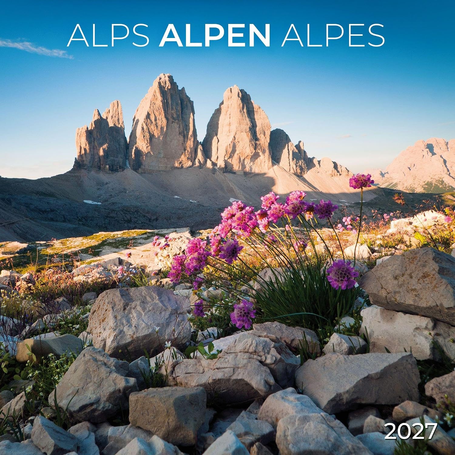 Alps Wall Calendar With Poster 2027