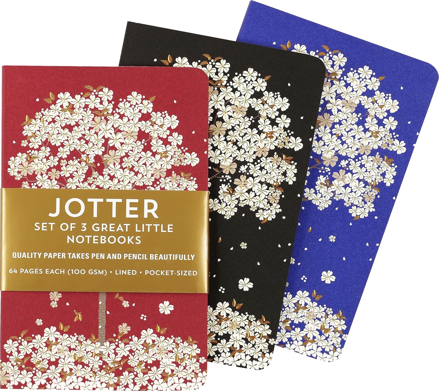Falling Blossoms Set of 3 Great Little Notebooks | Bookazine HK