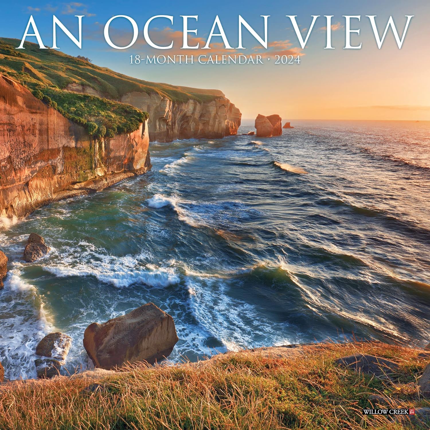Ocean View Monthly Mini 2024 Wall Calendar