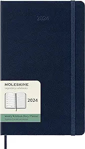 2024 Weekly Planner, 12M, Large, Sapphire Blue, Hard Cover | Bookazine HK