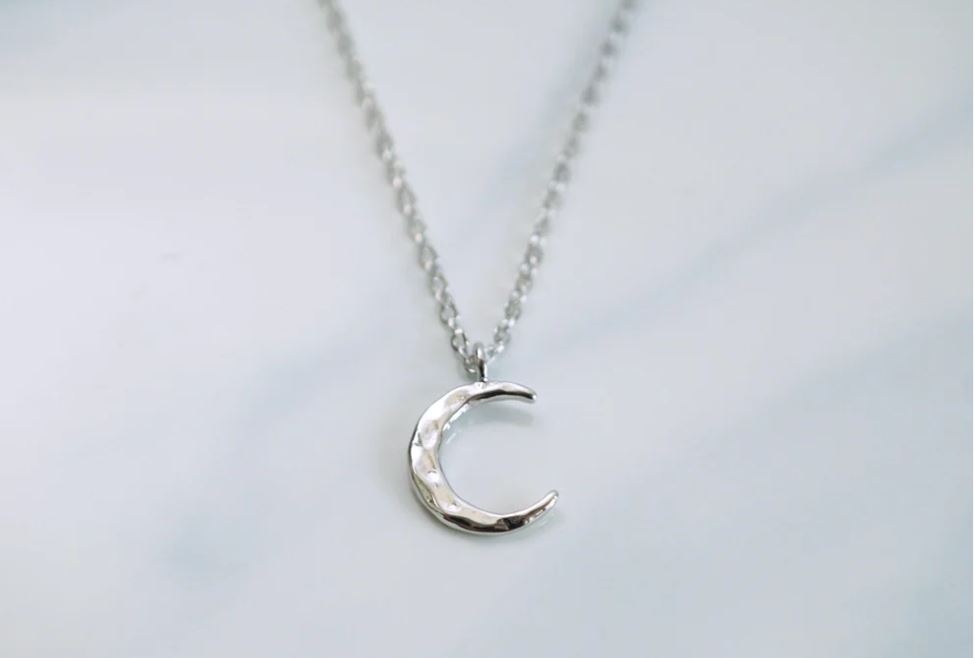 To The Moon Necklace - Silver