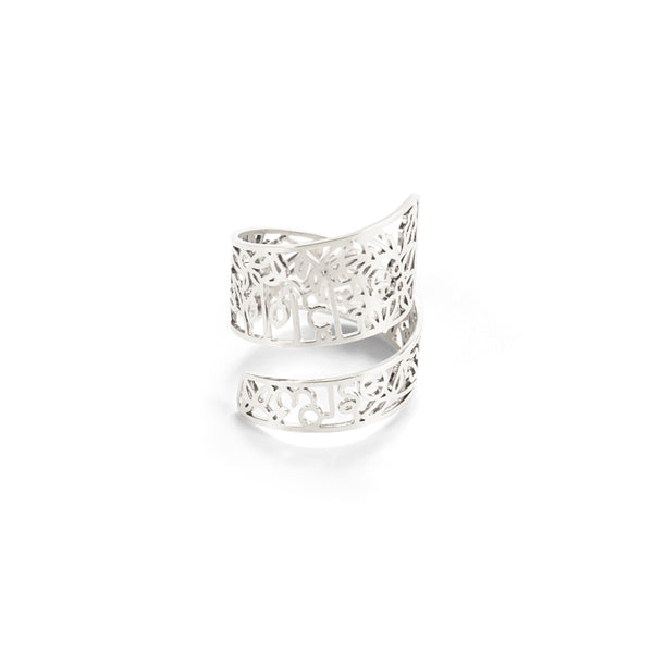 I Am Brave Wrapped Ring - Silver