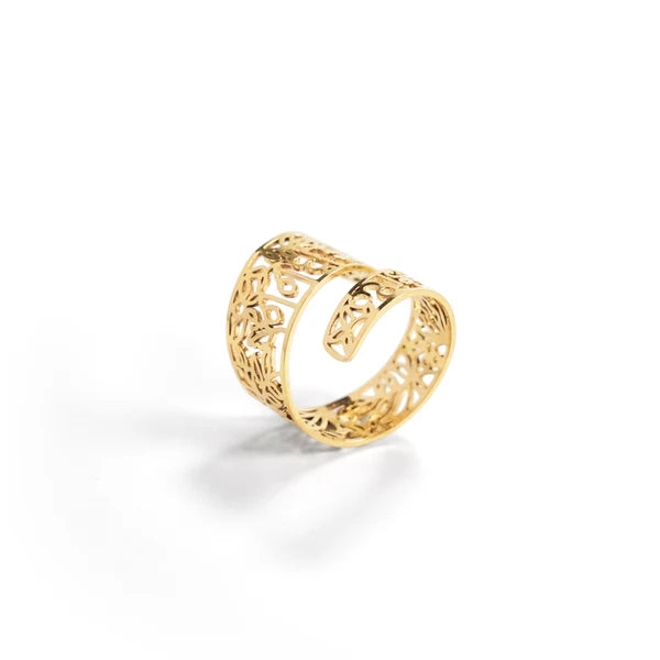 I Am Brave Wrapped Ring - Gold