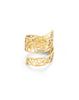 I Am Brave Wrapped Ring - Gold